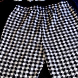 tendy flared gingham pants